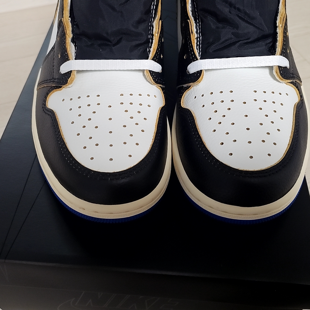 Jordan 1 x Fragment x Union LA Black and Varsity Red 착용 스타일 - 3