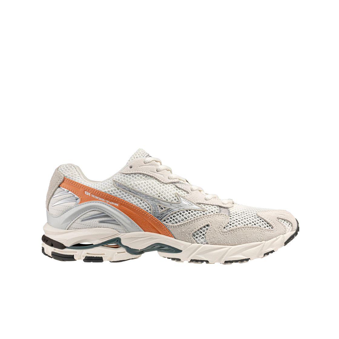 D1GA261101 Mizuno Wave Rider 10 Snow White Dawn Blue Sun Baked