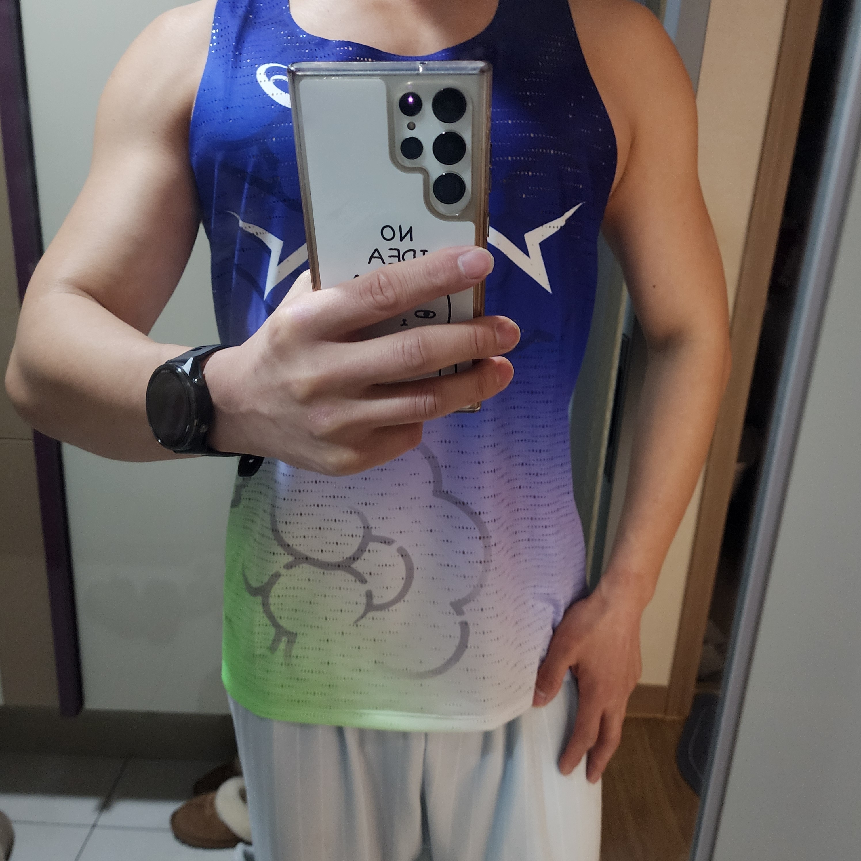 Asics Metaspeed Singlet Cobalt Burst 착용 스타일
