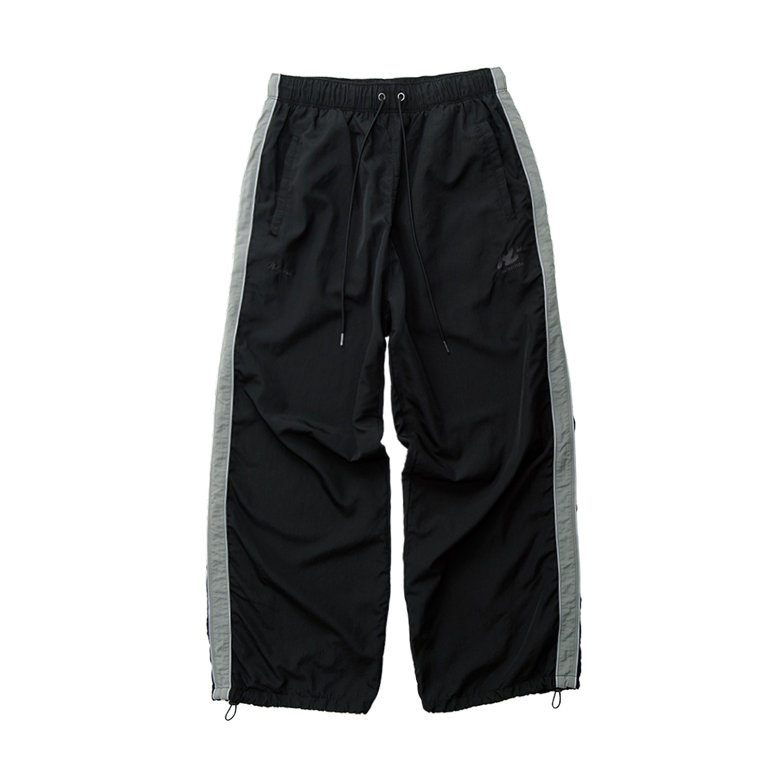 HM6PTP3191BG [더블적립] Polyteru Human Index Human Retro Track Pants Black/Sage