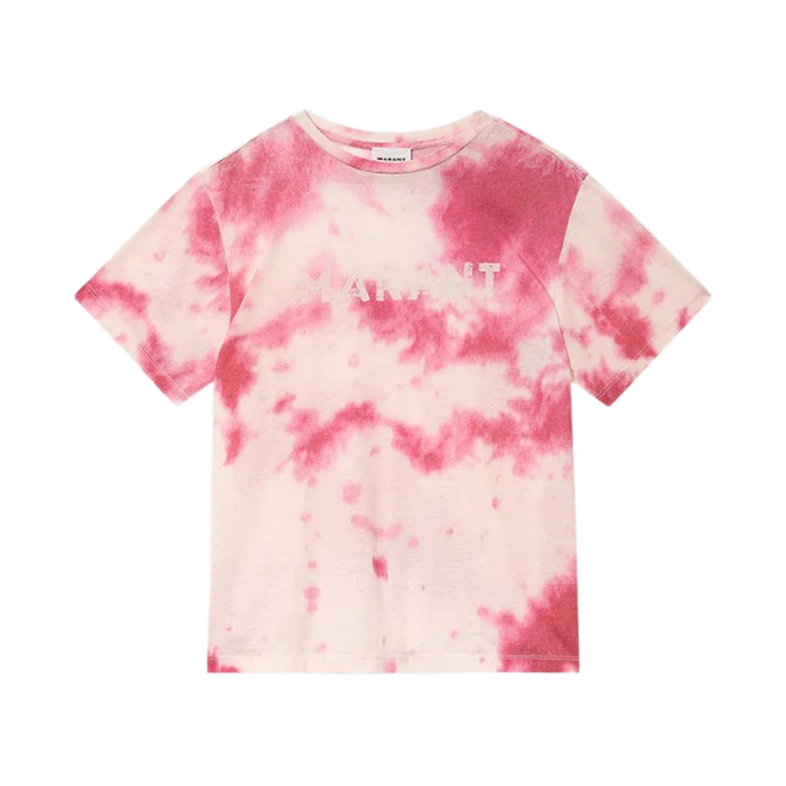 TS0001FF-D1N09E-40PK (W) Isabel Marant Zewel Logo Detail Cotton T-Shirt Pink - 26SS