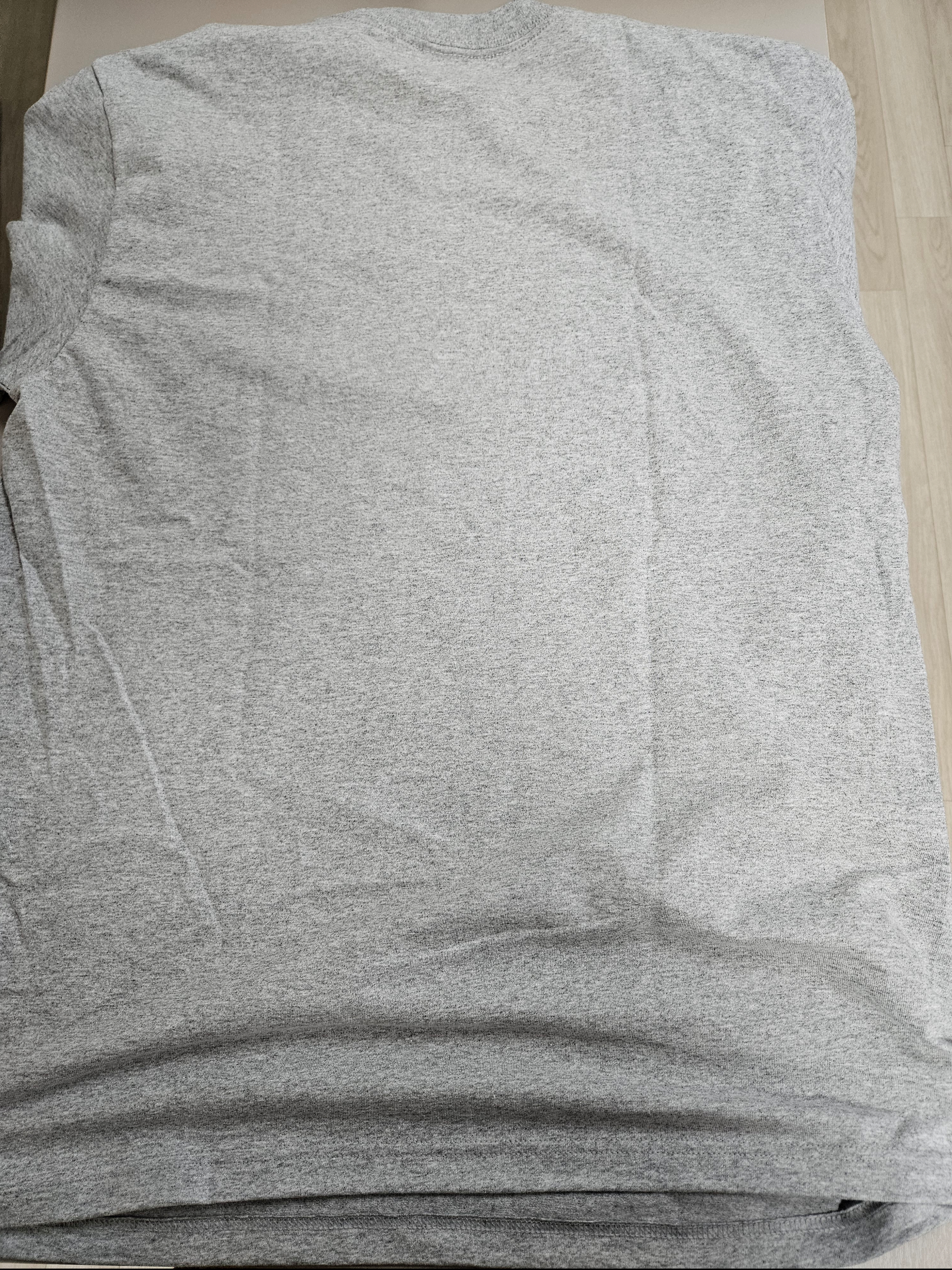 Supreme Arabic Box Logo T-Shirt Heather Grey - 26SS 착용 스타일 - 2