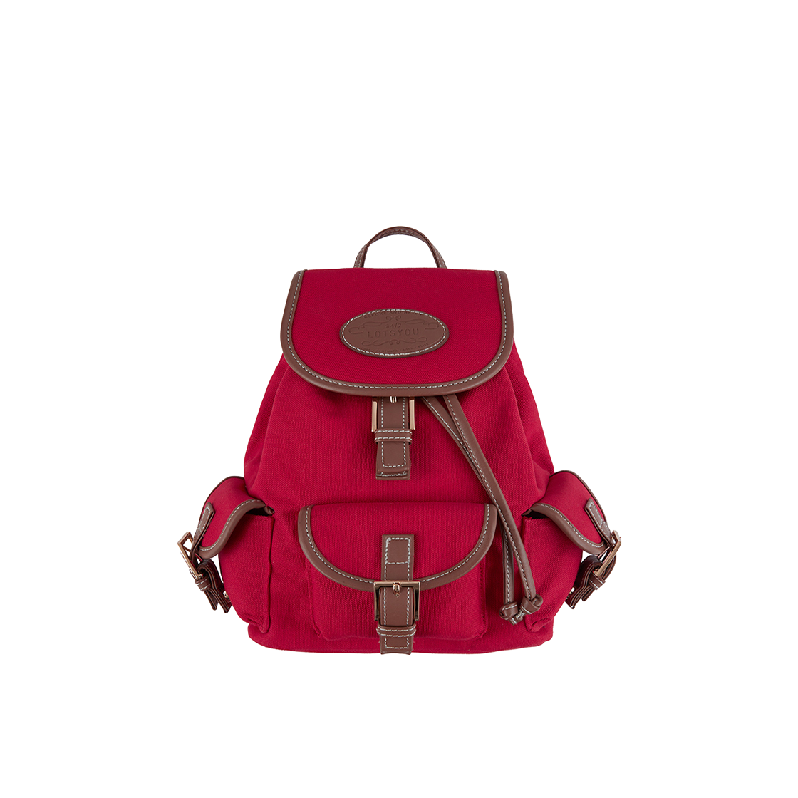 LOTI5BAW531ORD LOTS YOU Nostalgia Canvas Backpack Red