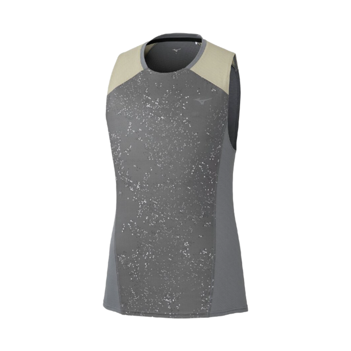 J2MAD01008 Mizuno Dry Aeroflow Graphic Tank Top Mule Smoke