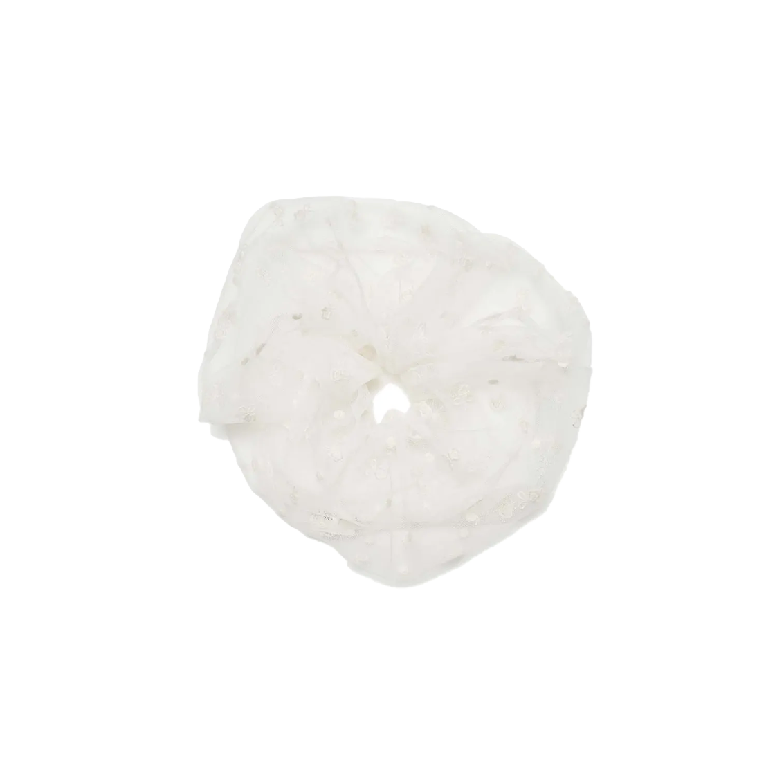 PWTF5ACW309IVY LOTS YOU Puffy Blossom Scrunchie Ivory