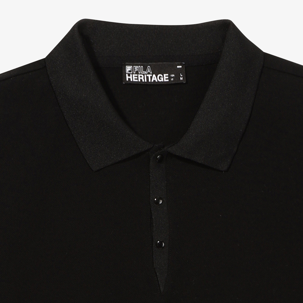[6% 적립] FILA HERITAGE COLLECTION 피케 카라티 블랙([6% 적립] FILA HERITAGE COLLECTION BB Polo Black) - 4