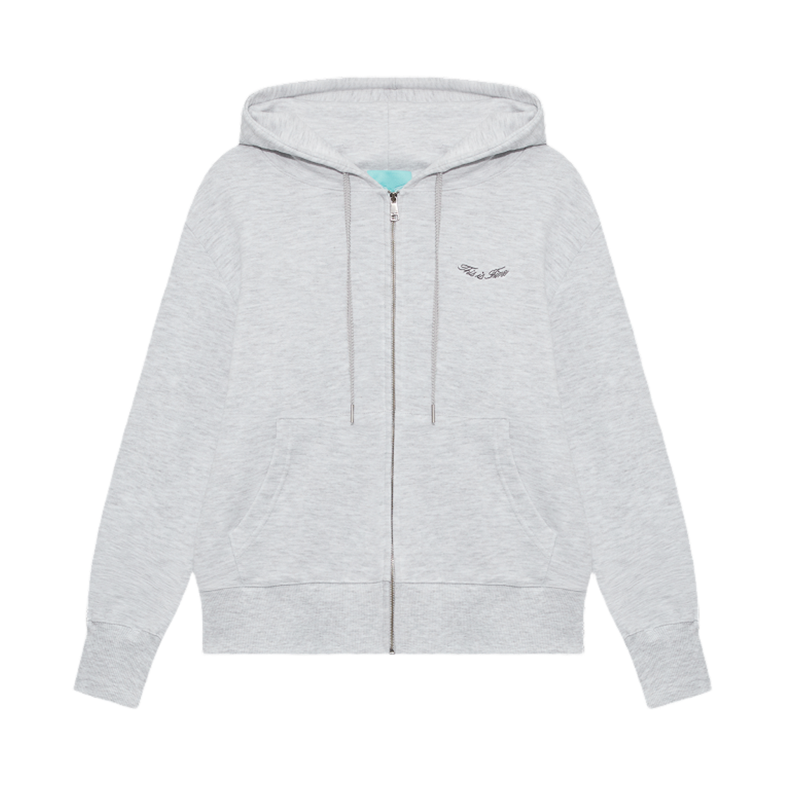 디스이즈파인 스탠다드 집업 후디 멜란지그레이(THIS IS FINE Standard Zip Hoodie Melange Gray)