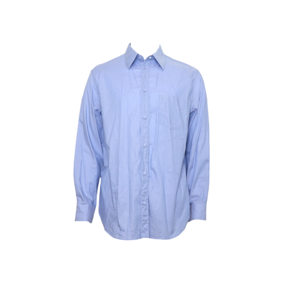 IT9FRGJ8EU6B Gucci Blue Cotton Double G Embroidered Logo Oxford Shirt
