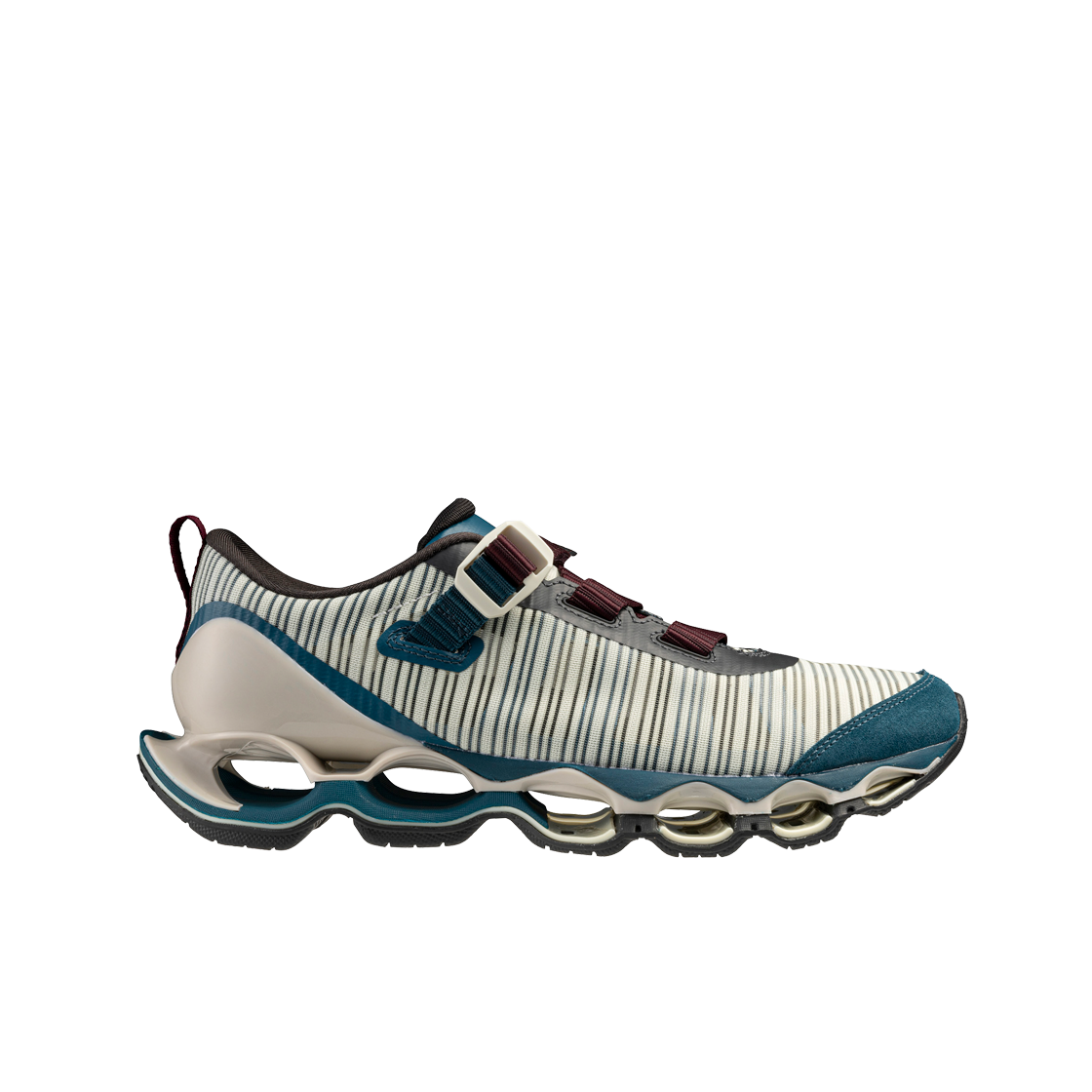 D1GA260303 Mizuno Wave Prophecy Strap 2 Sylvan Green Blue Coral Black Sand