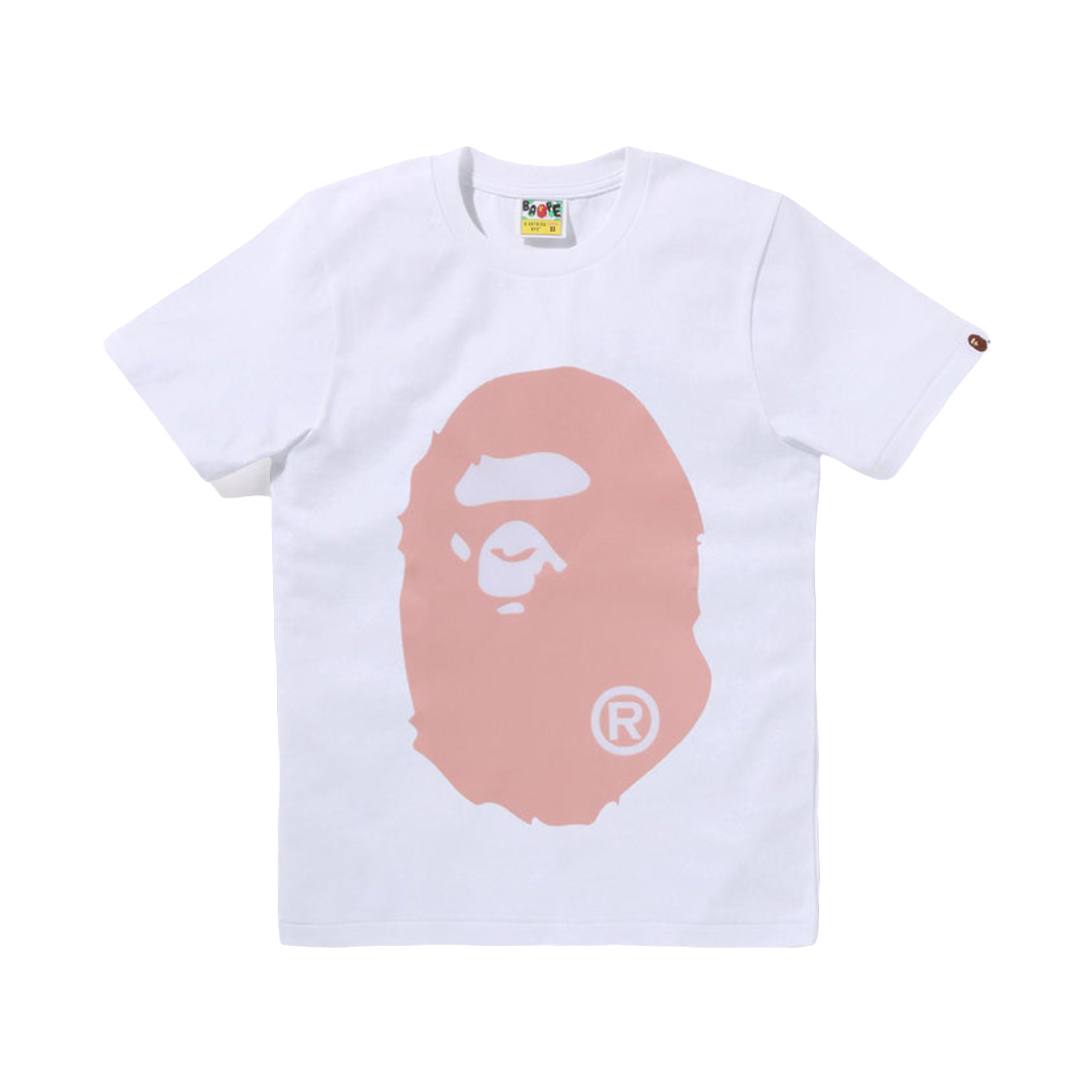 - (W) BAPE Color Denim Big Ape Head T-Shirt White