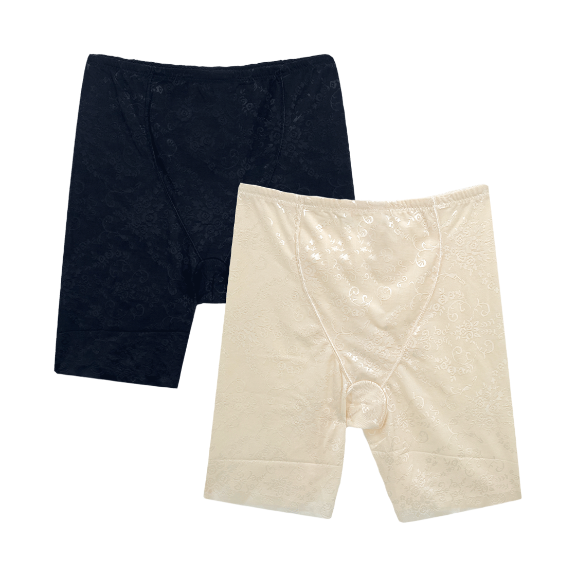 (W) 에이원 누디 노라인 사각 커버업 롱 거들 440 2팩 스킨+블랙((W) AONE Nudi No-line Square Cover-up Long Girdle 440 2Pack Skin+Black) - 1