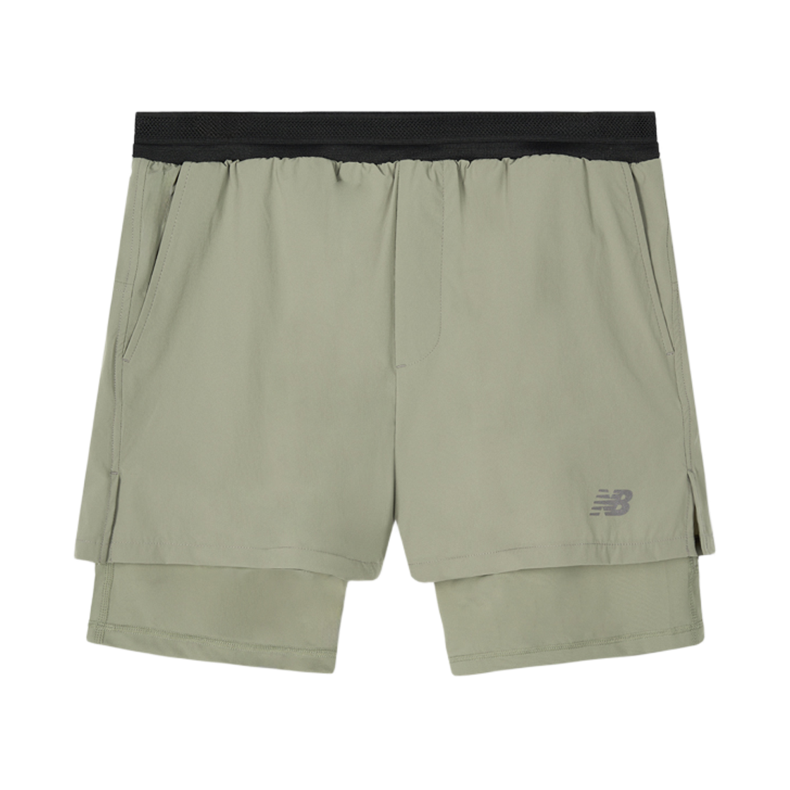 뉴발란스 x 브라운야드 투인원 쇼츠 올리브 그린(New Balance x Brownyard 2 in 1 Shorts Olive Green)