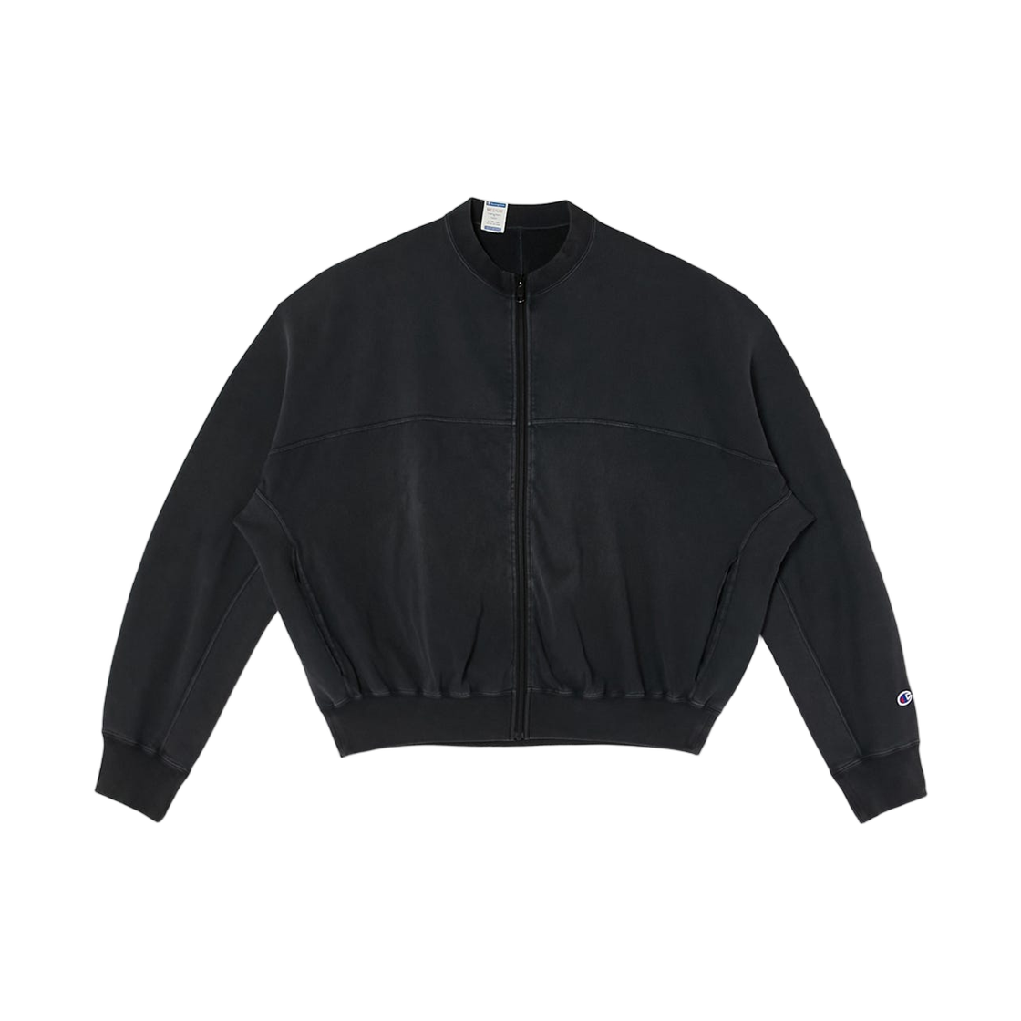 챔피온 x N.훌리우드 리버스 위브 리버시블 집 스웨트셔츠 블랙(Champion x N.Hoolywood Reverse Weave Reversible Zip Sweatshirt Black)