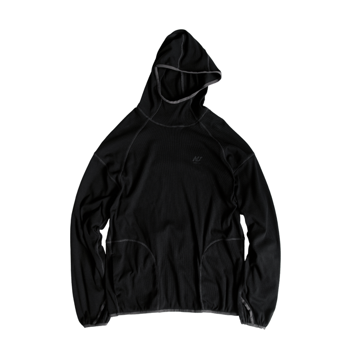 폴리테루 휴먼인덱스 휴먼 써멀 터틀 넥 후디 블랙(Polyteru Human Index Human Thermal Turtle Neck Hoodie Black) - 1