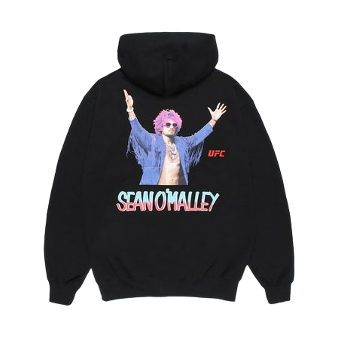 와코 마리아 x UFC 헤비 웨이트 풀 집 후드 스웨트셔츠 타입-3 블랙(Wacko Maria x UFC Heavy Weight Full Zip Hooded Sweatshirt Type-3 Black)