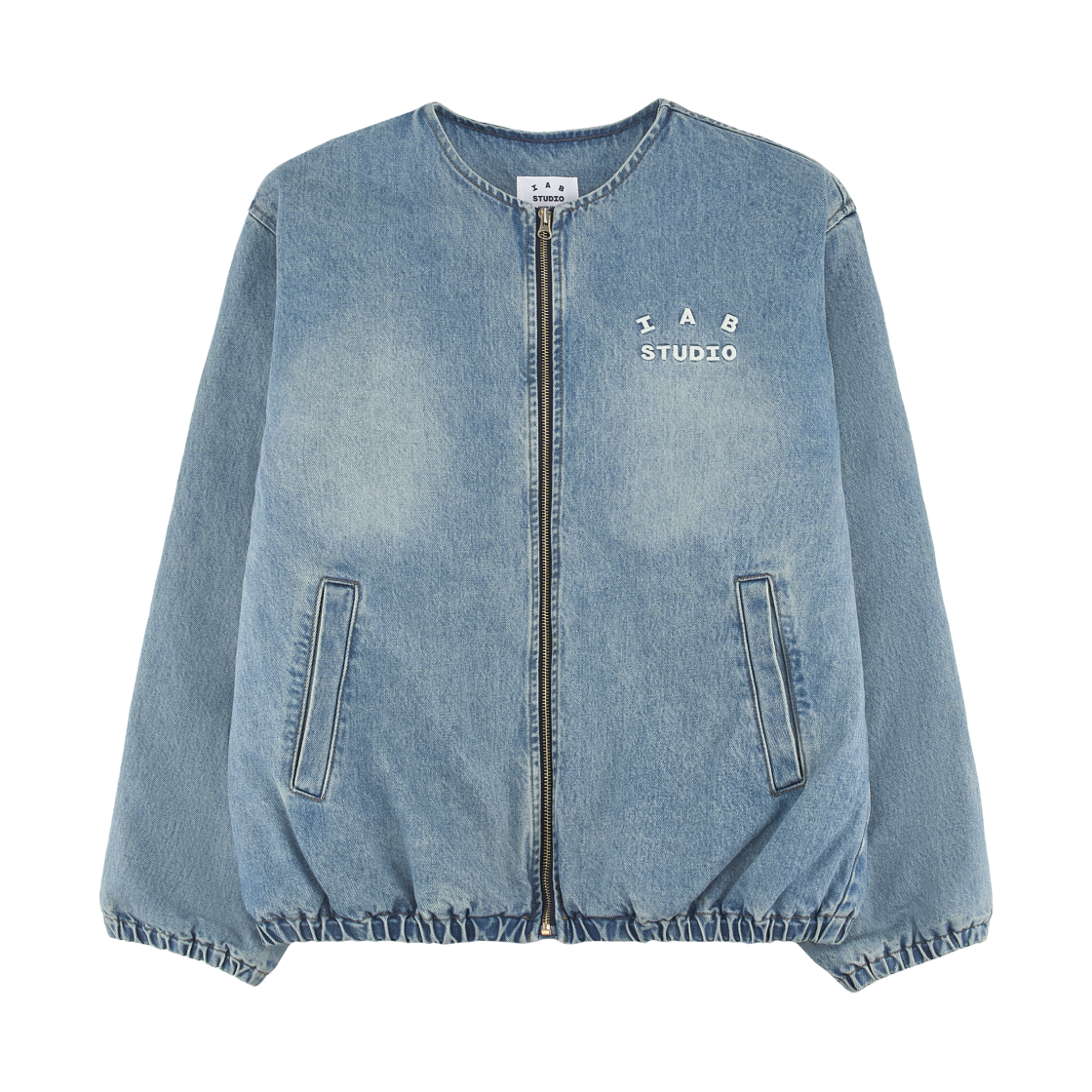 아이앱 스튜디오 아이앱 데님 봄버 자켓 블루(IAB Studio IAB Denim Bomber Jacket Blue)