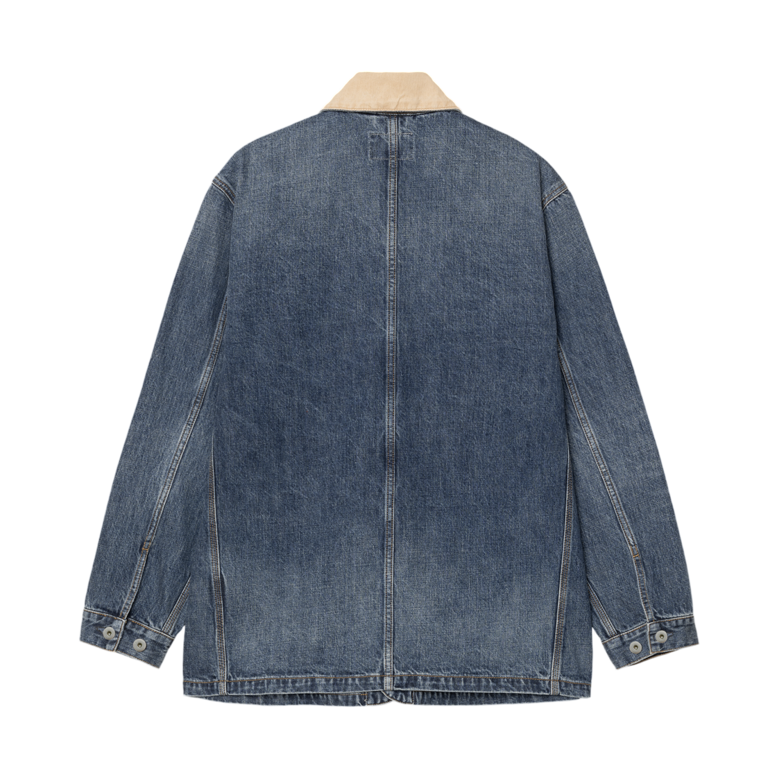 칼하트 WIP 워렌 초어 코트 블루 더스티 H 브라운 다크 유즈드(Carhartt WIP Warren Chore Coat Blue Dusty H Brown Dark Used) - 2