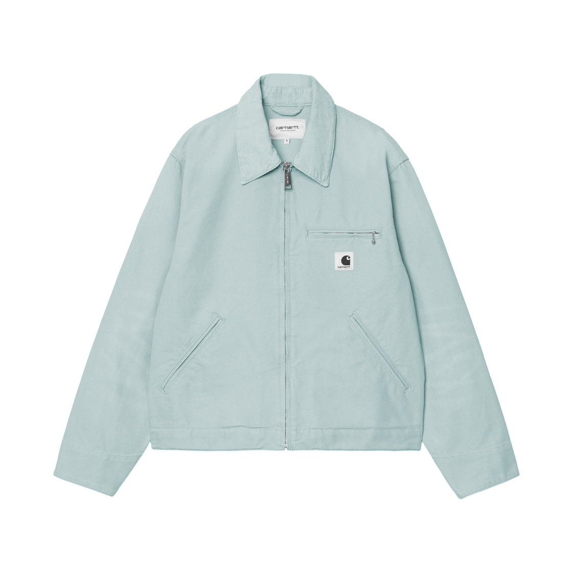 I034879-3ND-4O (W) Carhartt WIP OG Detroit Jacket Tourmaline Tourmaline Stone Canvas