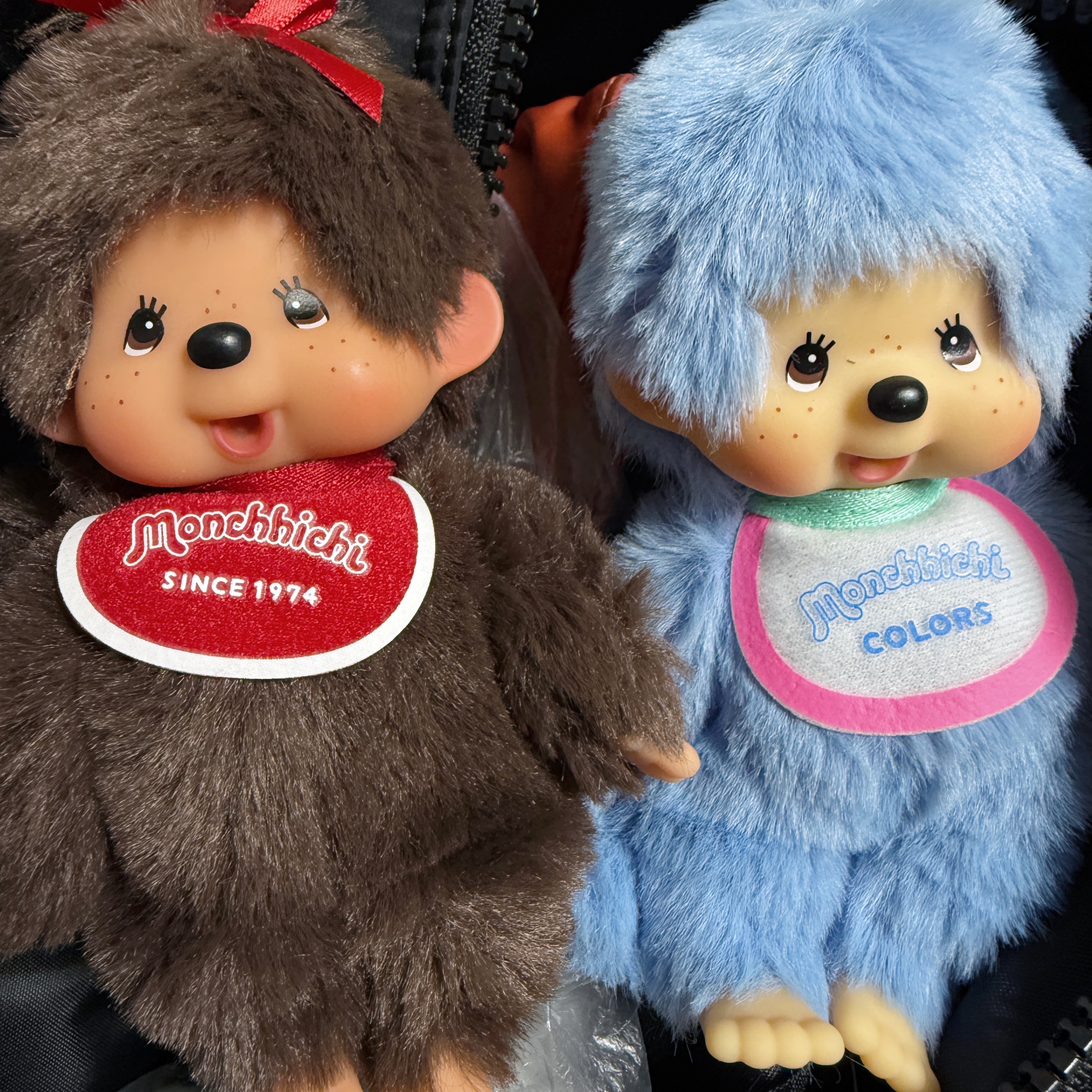 Monchhichi Colors Keychain Blue 착용 스타일