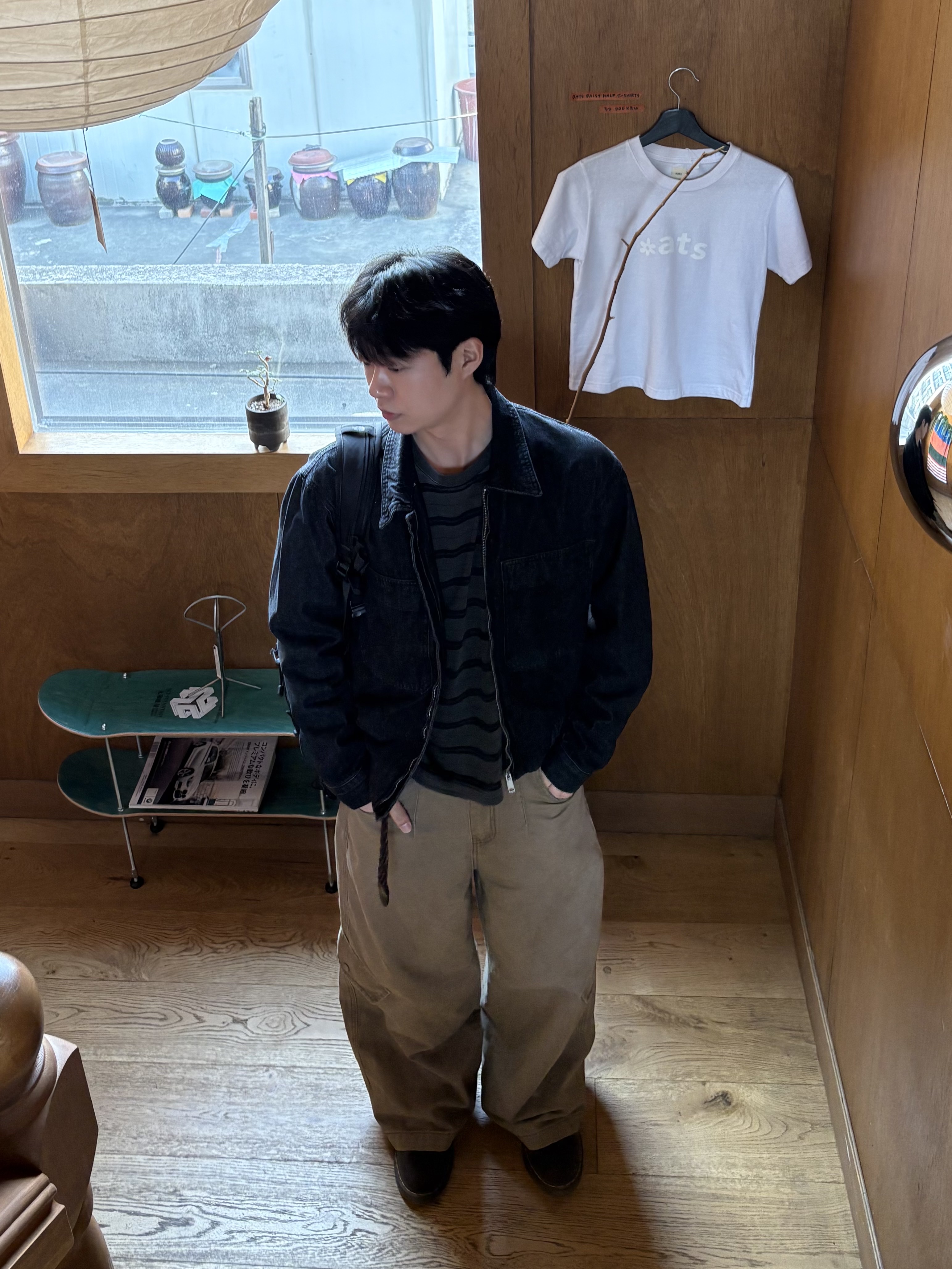 Dr. Martens 1461 Crazy Horse Dark Brown 착용 스타일 - 5