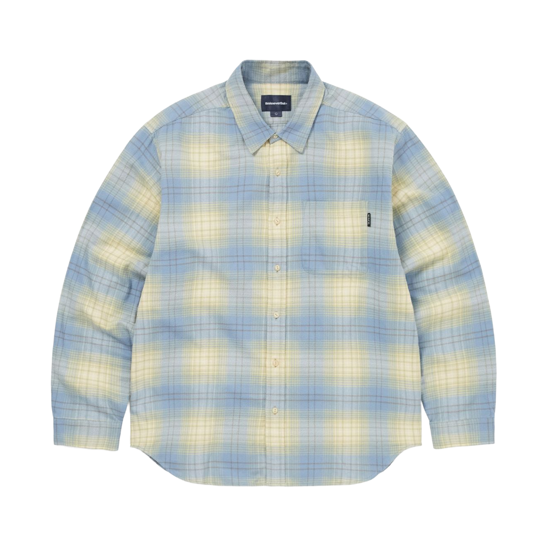 디스이즈네버댓 플란넬 체크 셔츠 옐로우(Thisisneverthat Flannel Check Shirt Yellow) - 1
