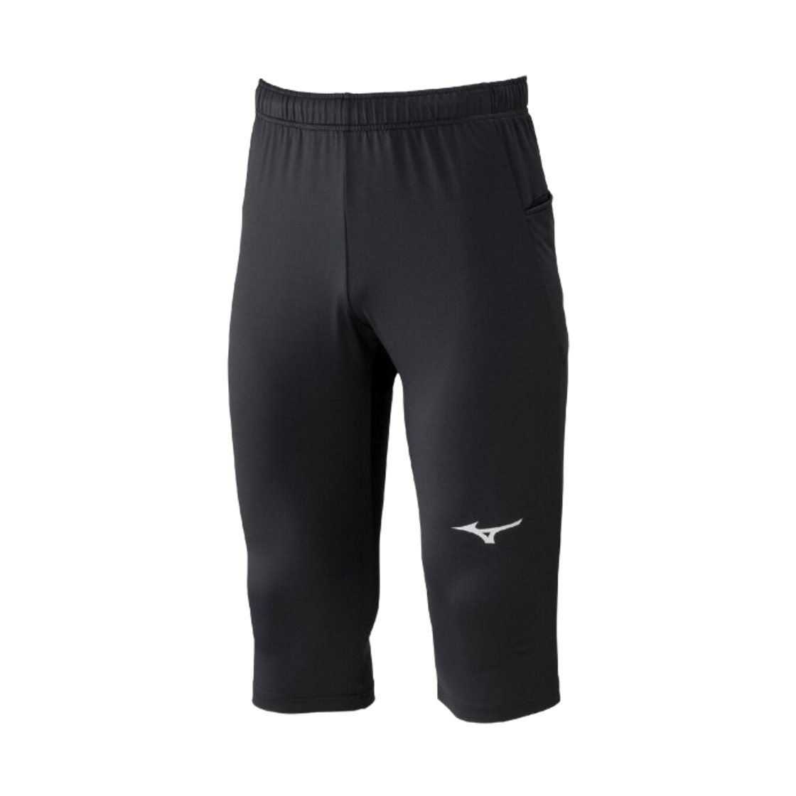 P2MDD08209 Mizuno Solid Knit 3/4 Pants Black