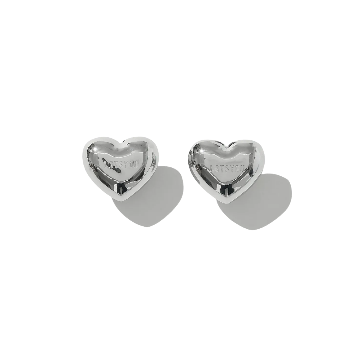 PWTH5ACW538OSI LOTS YOU Heart Chocolate Earing Silver