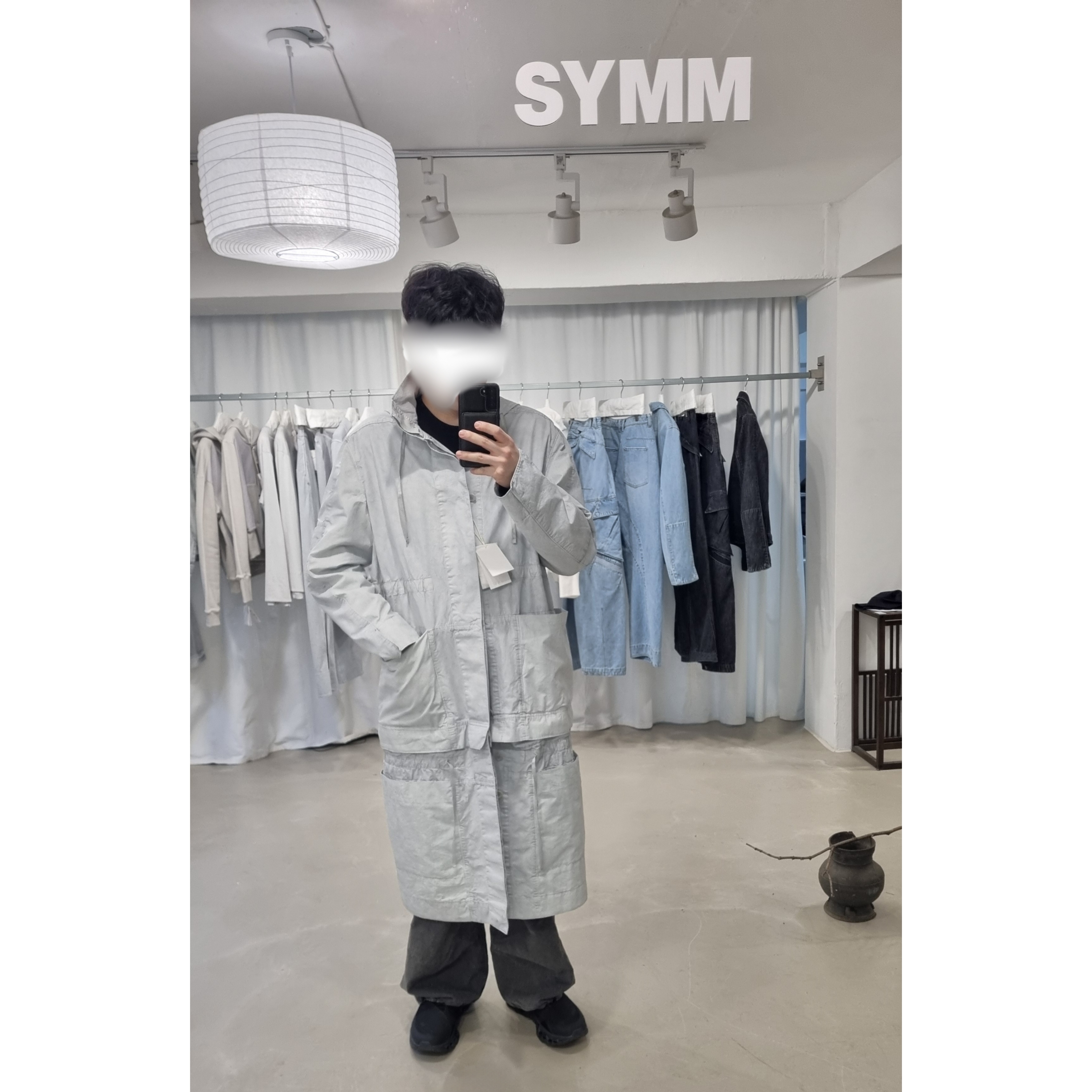 On Running x Post Archive Faction (Paf) Cloudmonster 2 Black Magnet 착용 스타일 - 1