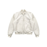 BLR Curved Line Flight Jacket Ivory