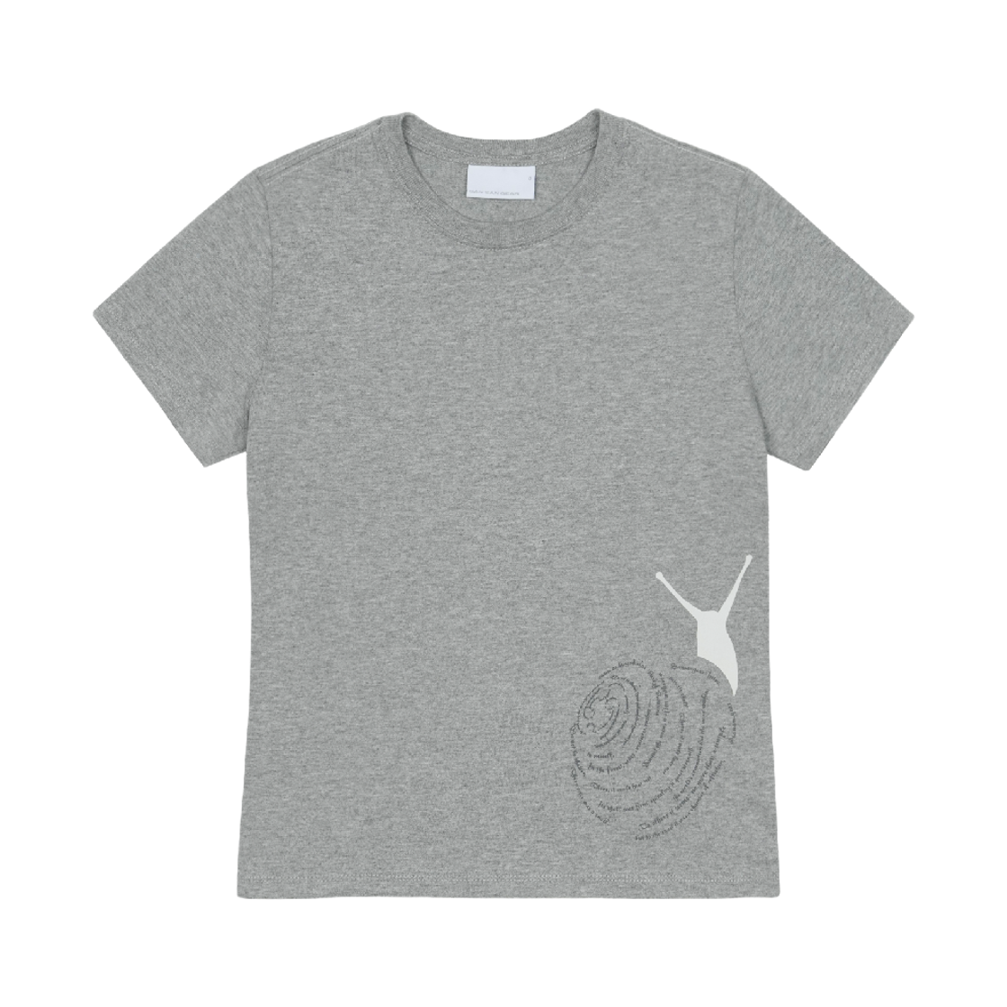 SG26SSTOTS009 Sansan Gear Snail T-Shirt Melange Grey_0