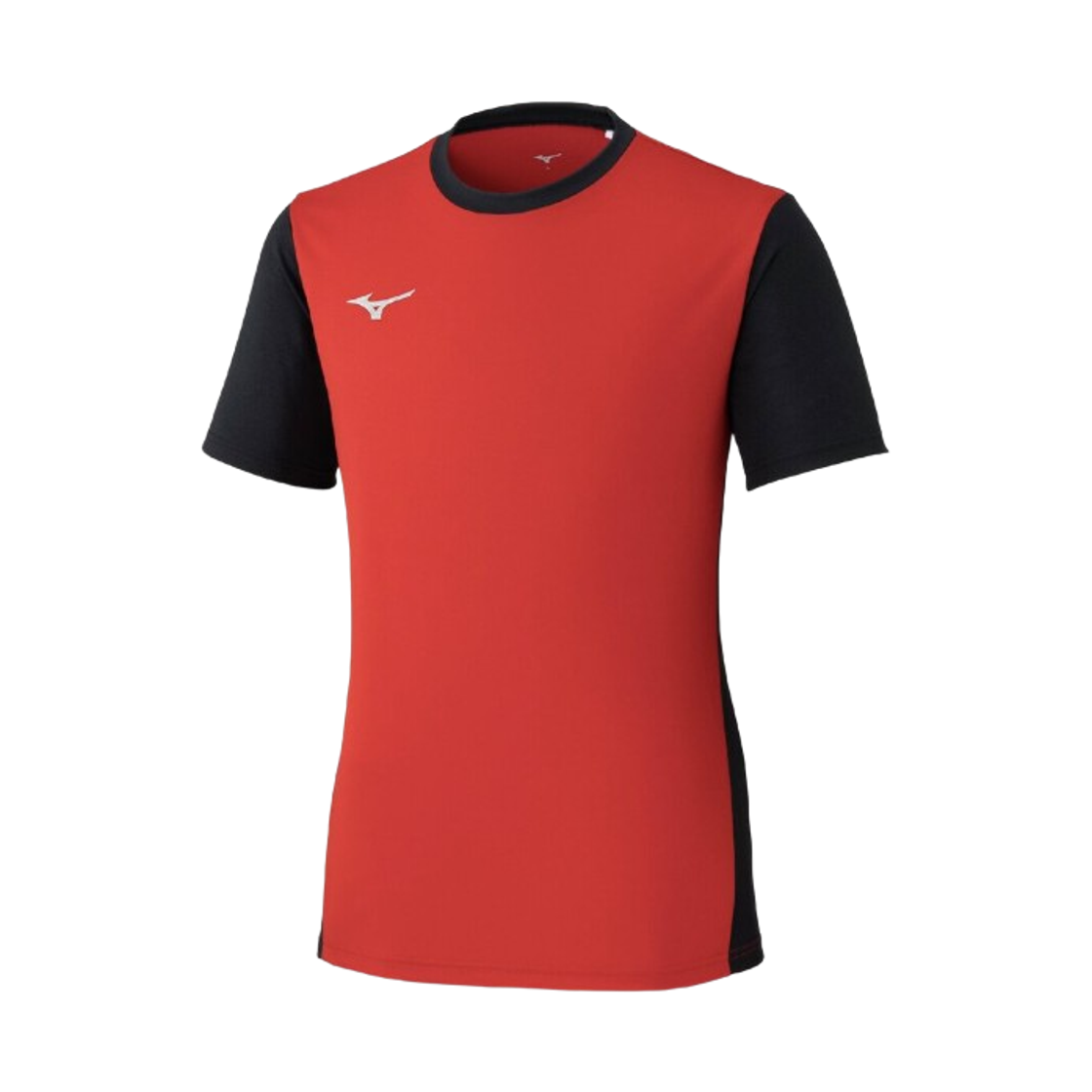 P2MAD09062 Mizuno Practice Shirt Chinese Red Black