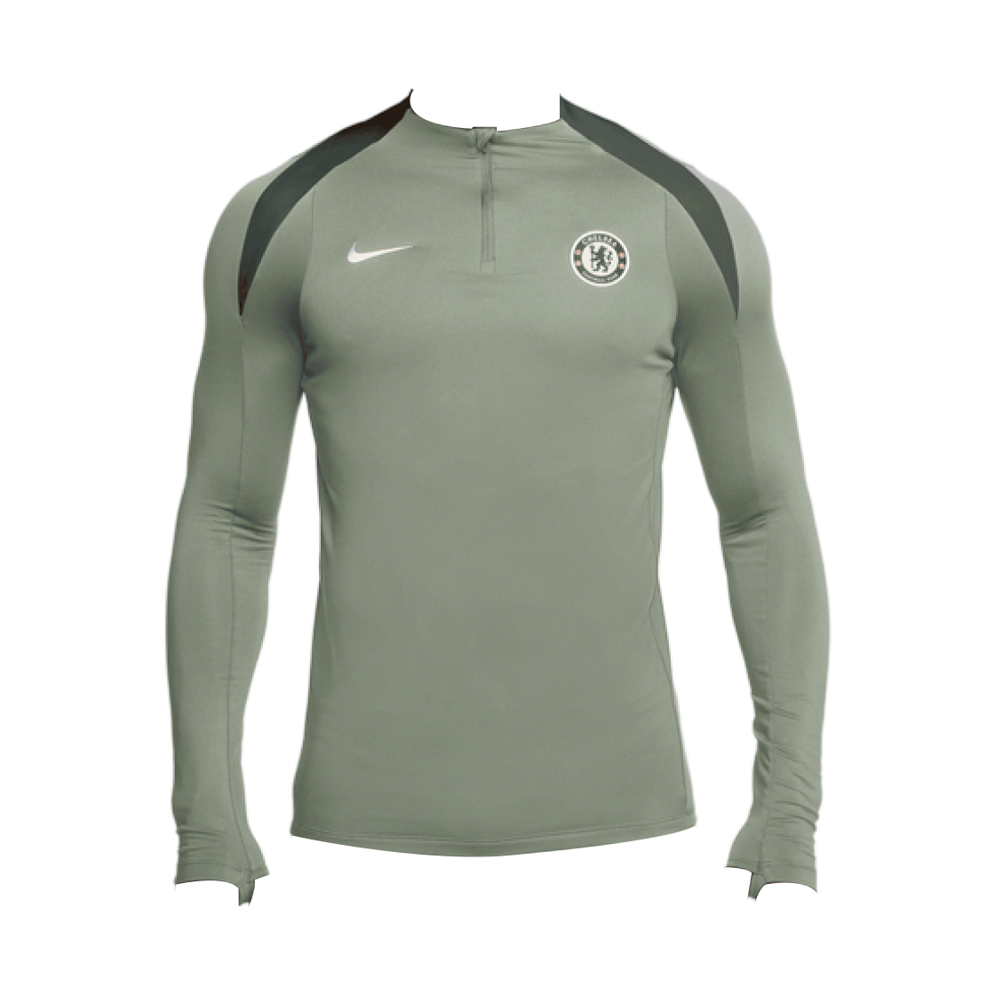 나이키 첼시 FC 스트라이크 드라이핏 풋볼 드릴 탑 제이드 호라이즌 아웃도어 그린 (HJ7772-373) (논 마킹 버전)(Nike Chelsea FC Strike Dri-Fit Football Drill Top Jade Horizon Outdoor Green (HJ7772-373) (Non Marking Ver.)) - 1