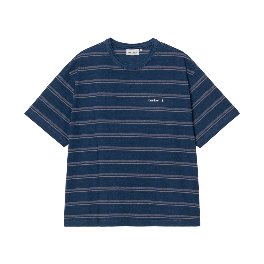 I036183-3PX-5X Carhartt WIP S/S Matti T-Shirt Matti Stripe Blue Phlox Overdyed