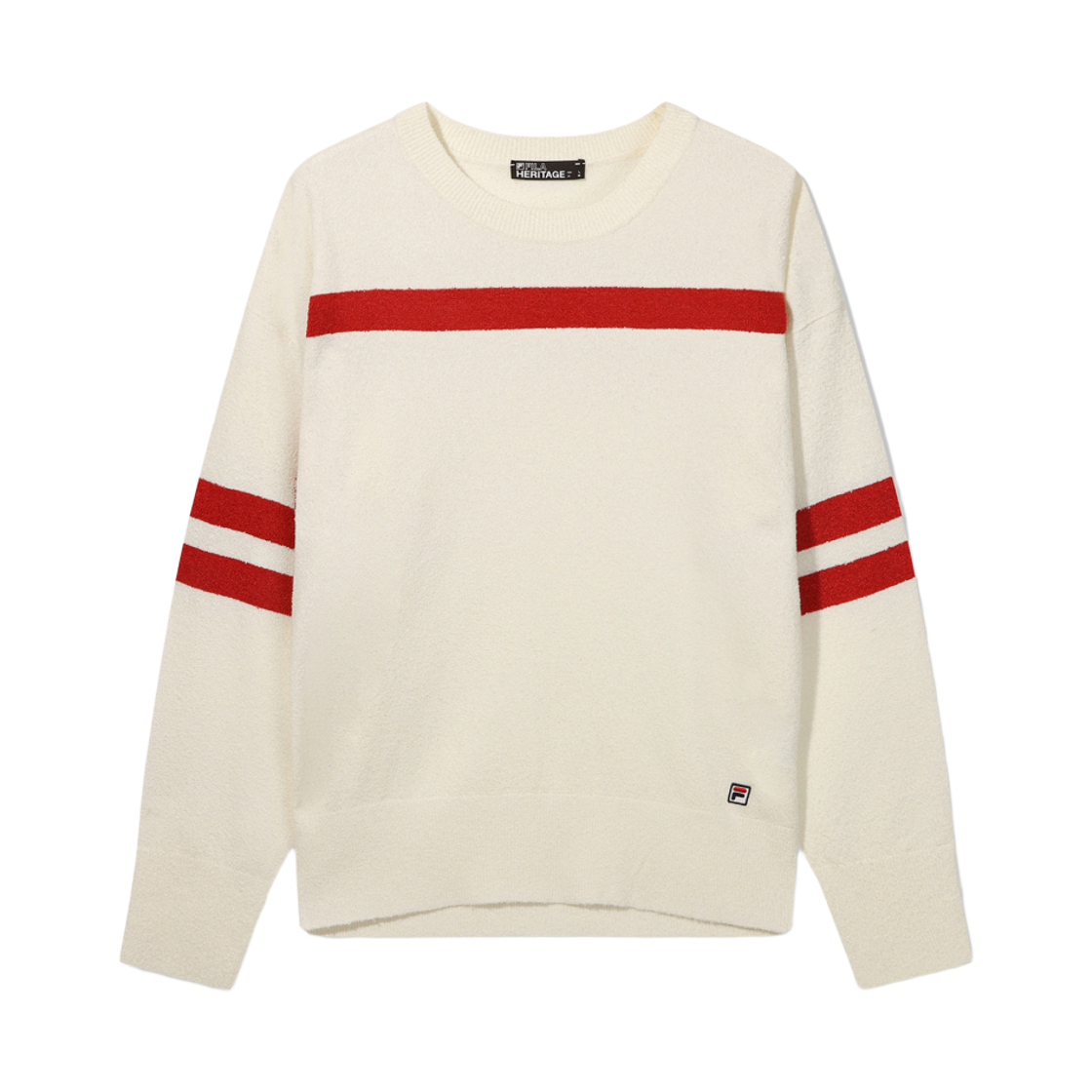 [6% 적립] FILA HERITAGE COLLECTION 헤리티지 크루넥 스웨터 크림([6% 적립] FILA HERITAGE COLLECTION Heritage Crewneck Sweater Cream)