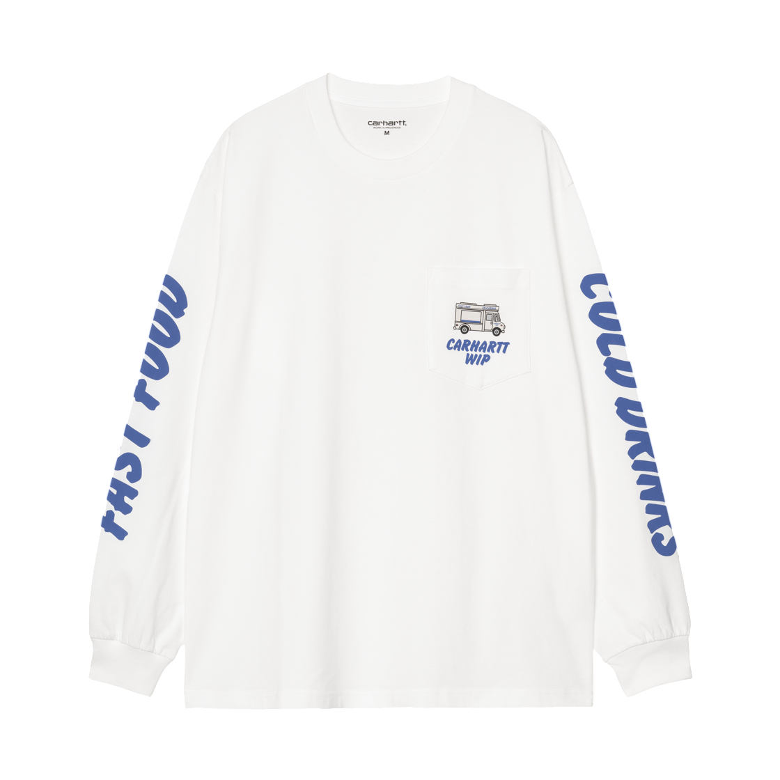 I036216-02-XX Carhartt WIP L/S Cold Drinks T-Shirt White