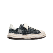 Maison Mihara Yasuhiro Blakey OG Sole Graffiti Printed Canvas Low-Top Sneakers Black