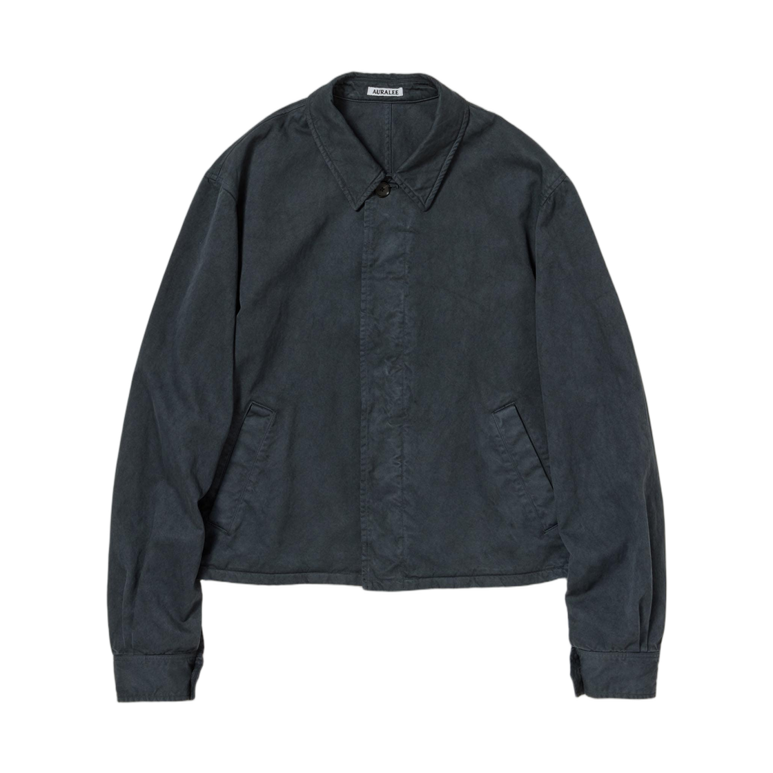 오라리 가먼트 다이드 핀스 라이트 치노 블루종 블랙 - 26SS(Auralee Garment-Dyed Finx Light Chino Blouson Black - 26SS)