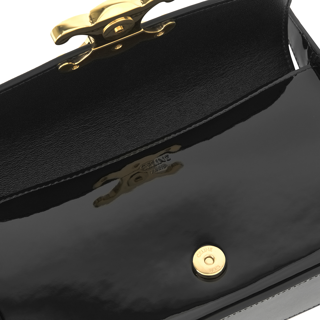 셀린느 테렌스 페이턴트 카프스킨 숄더백 블랙(Celine Shoulder Bag Terence In Patent Calfskin Black) - 6