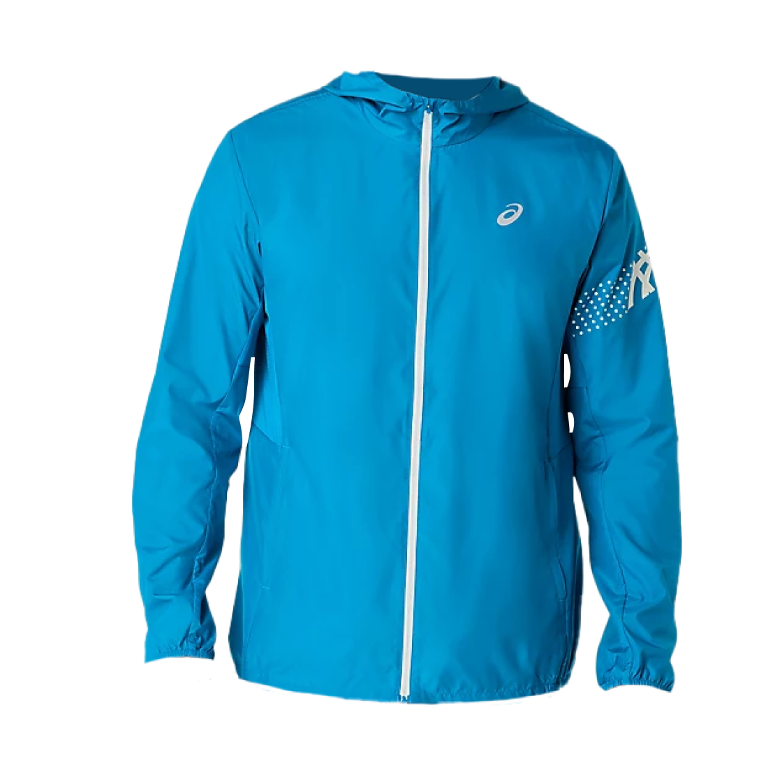 아식스 아이콘 러닝 자켓 아시안 블루 크림(Asics Icon Running Jacket Asian Blue Cream)