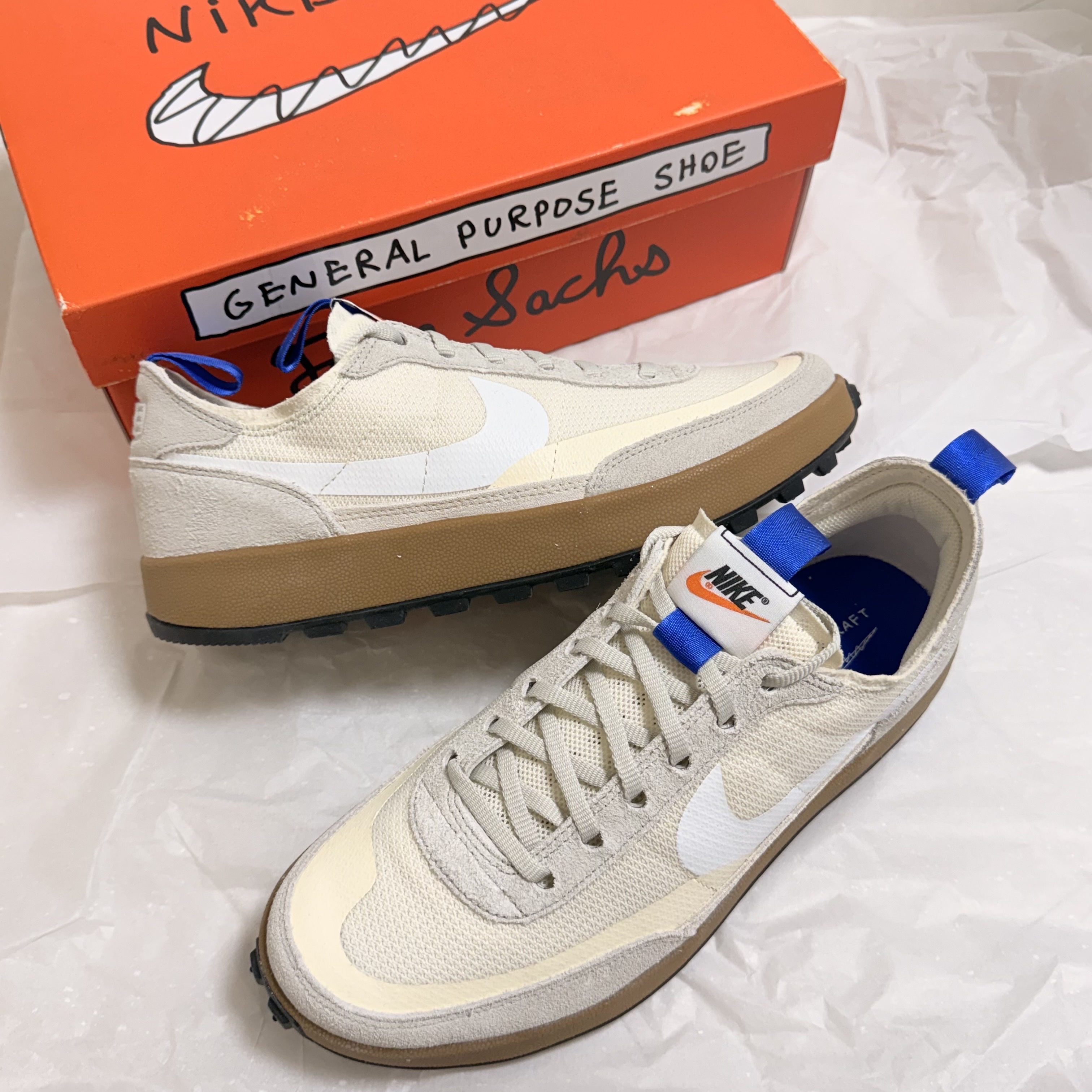 Nike x Tom Sachs General Purpose Shoe Light Cream 착용 스타일
