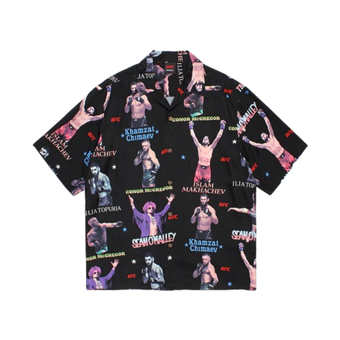 와코 마리아 x UFC 숏슬리브 하와이안 셔츠 블랙(Wacko Maria x UFC S/S Hawaiian Shirt Black)