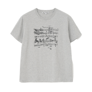 Millo Archive Glitch Score T-Shirt Melange Gray