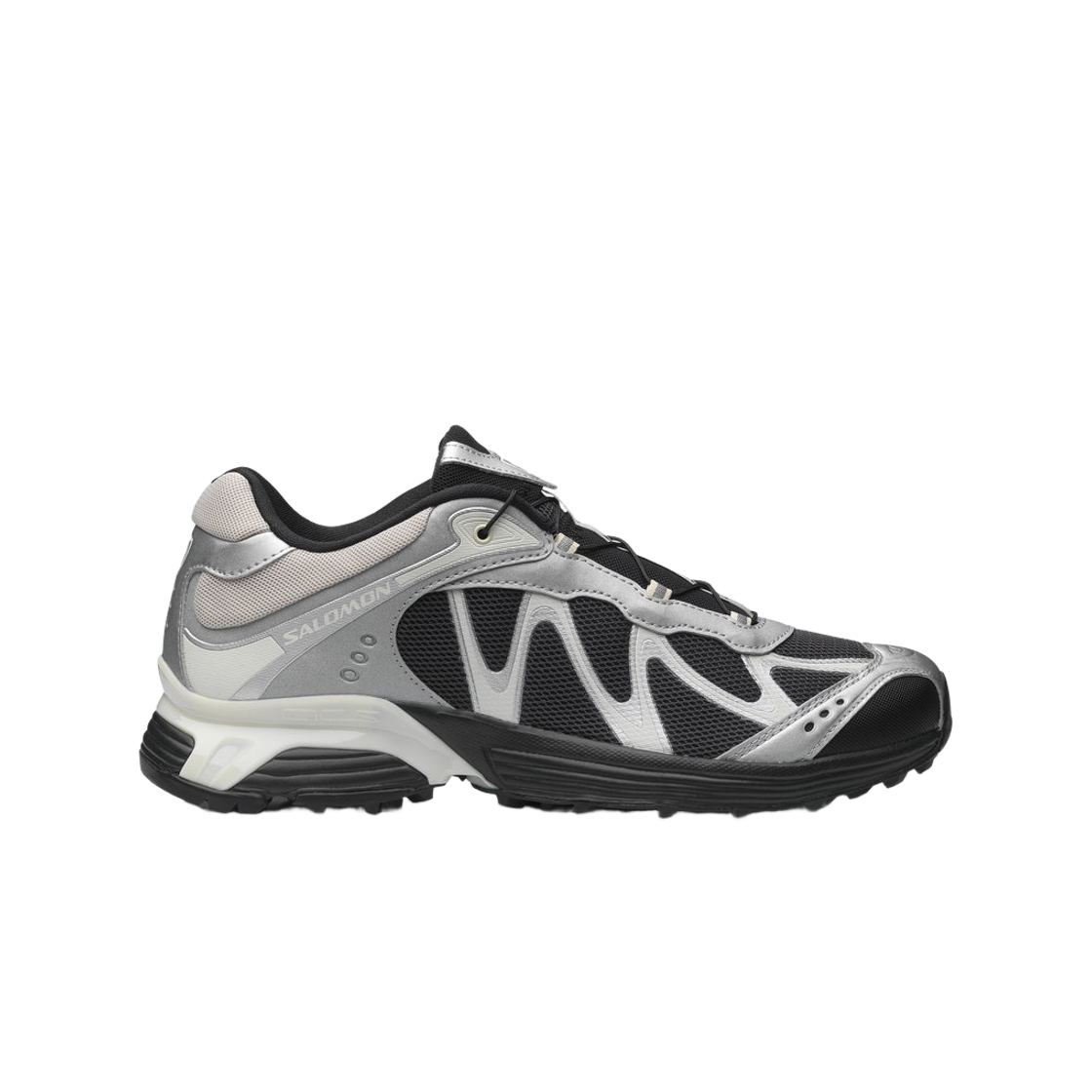 살로몬 XT-위스퍼 블랙 실버 바닐라 아이스(Salomon XT-Whisper Black Silver Vanilla Ice)