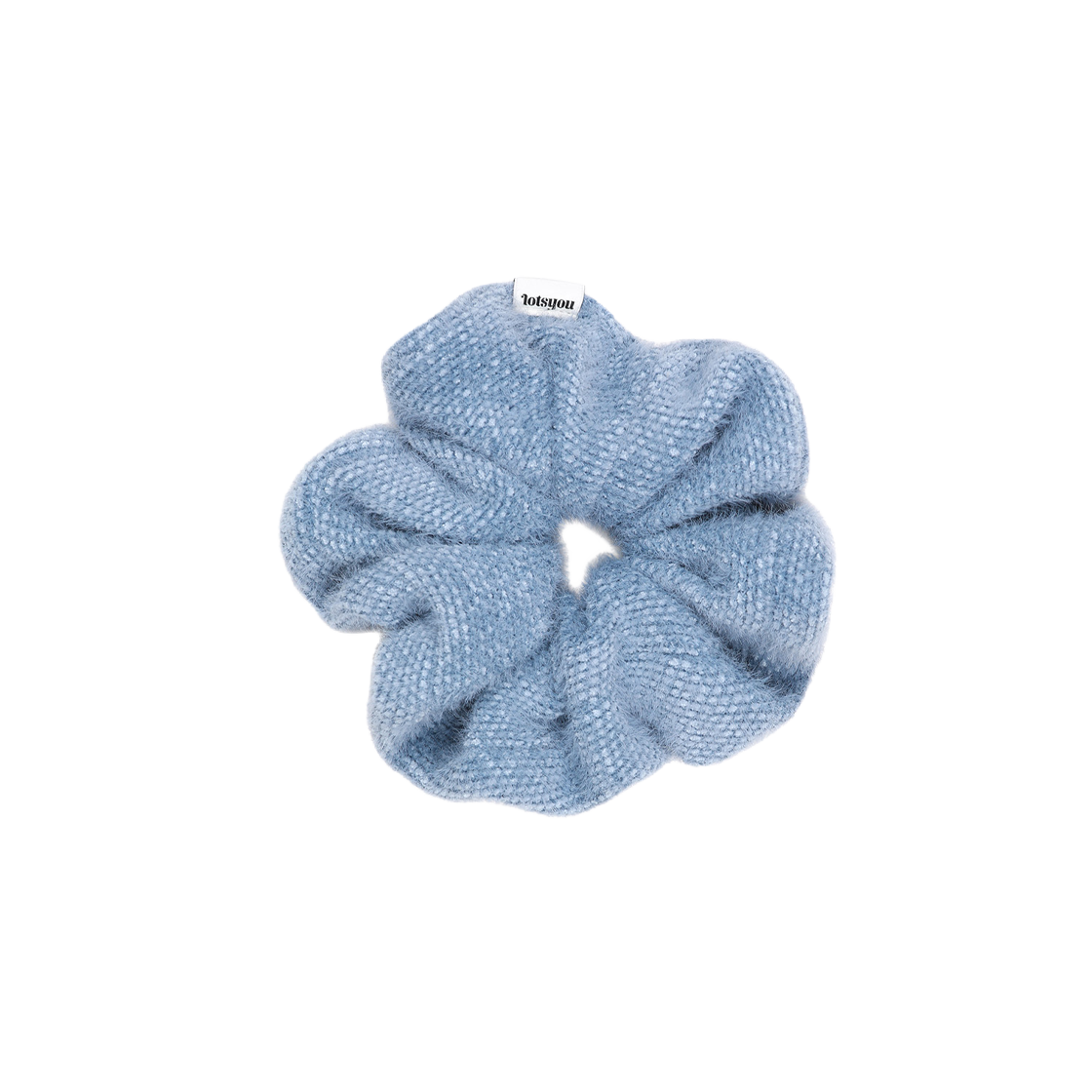 LOTI5ACW027LBL LOTS YOU Fluffy Scrunchie Light Blue