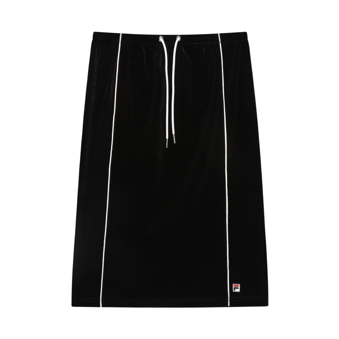 [6% 적립] FILA HERITAGE COLLECTION 헤리티지 벨로아 스커트 블랙([6% 적립] FILA HERITAGE COLLECTION Heritage Velour Skirt Black)