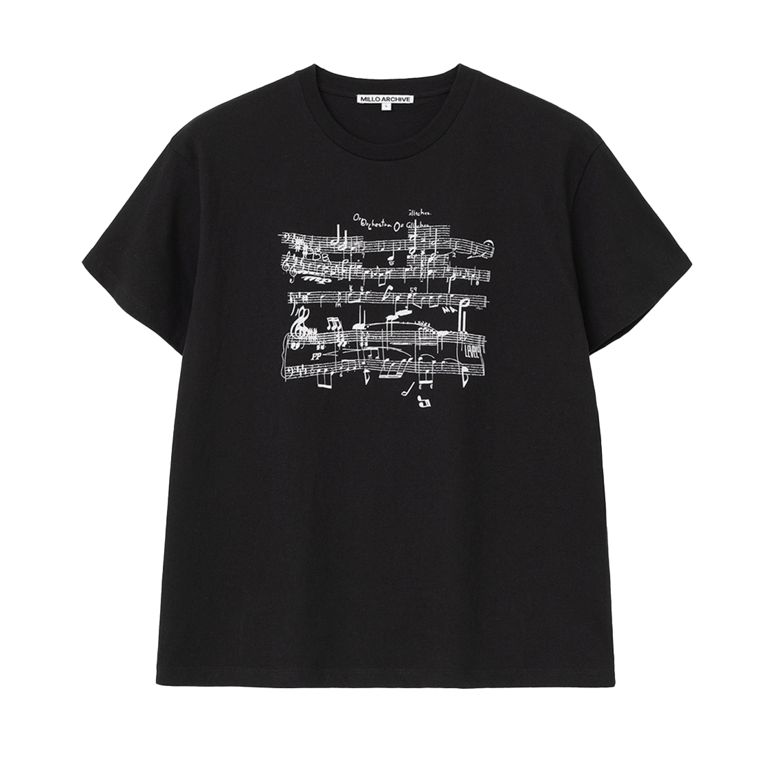 밀로 아카이브 글리치 스코어 티셔츠 블랙(Millo Archive Glitch Score T-Shirt Black)