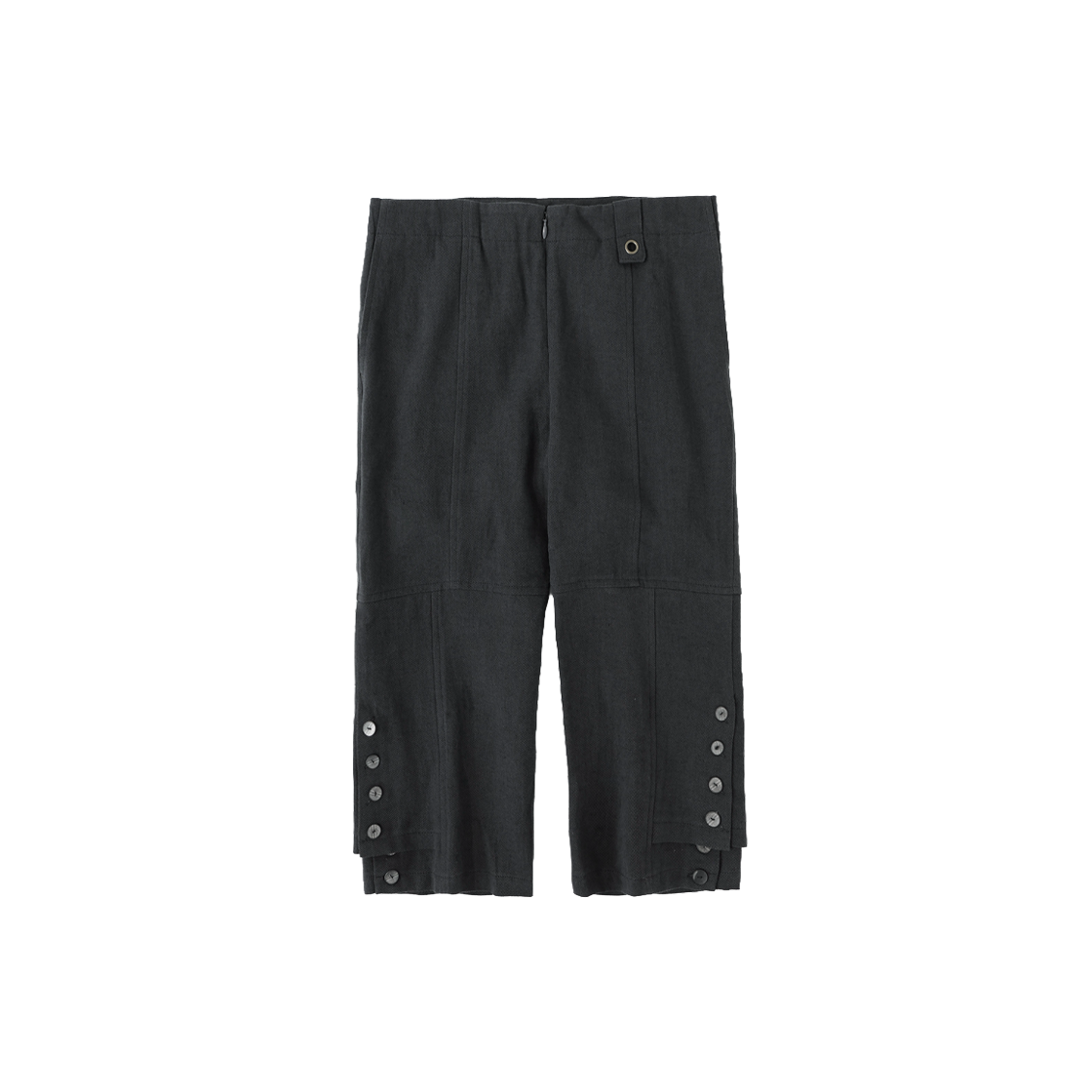 울리카 상투스 우먼 더블 레이어드 크롭 팬츠 차콜 - 26SS(Ulika Sanctus Women Double Layered Cropped Pants Charcoal - 26SS)