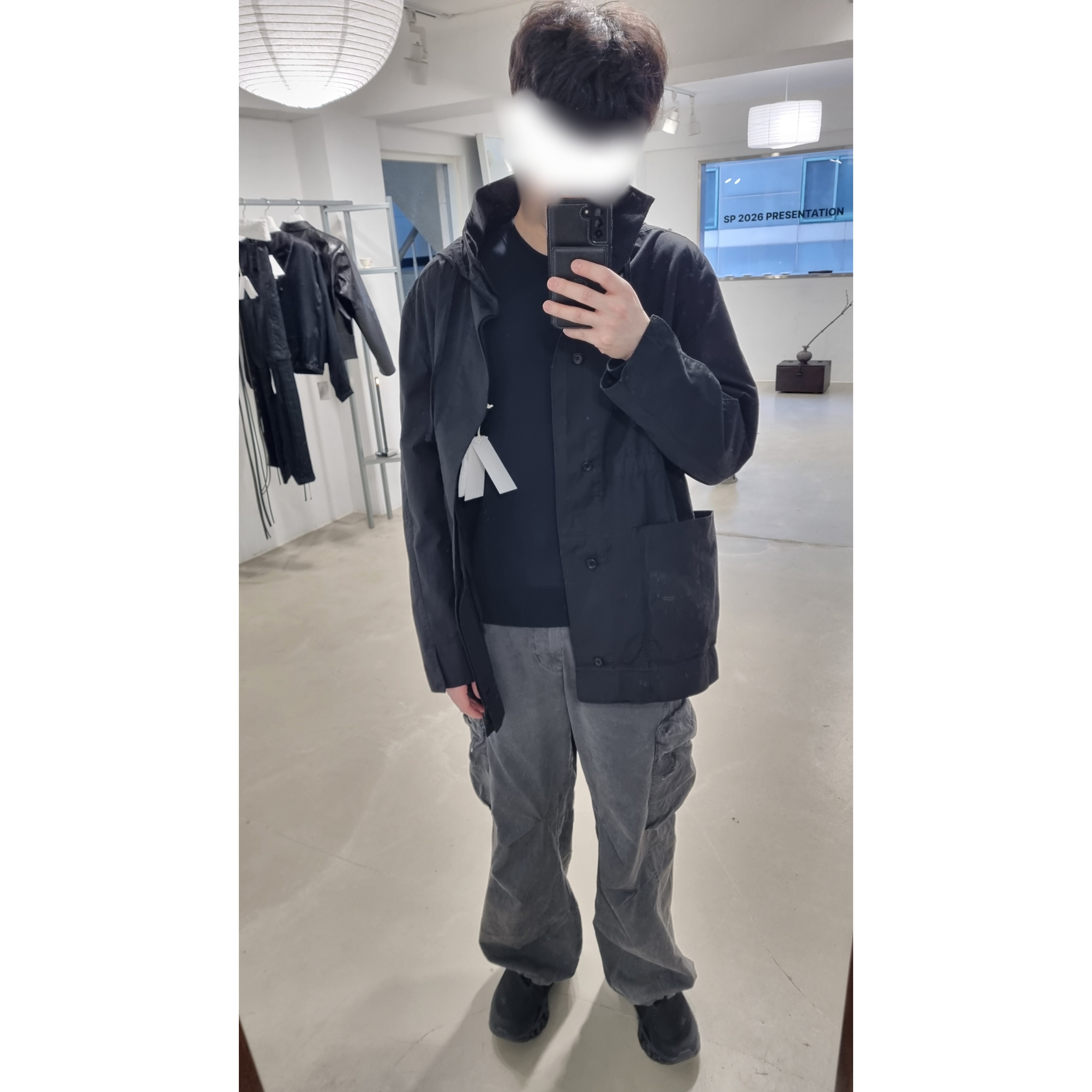 On Running x Post Archive Faction (Paf) Cloudmonster 2 Black Magnet 착용 스타일 - 1