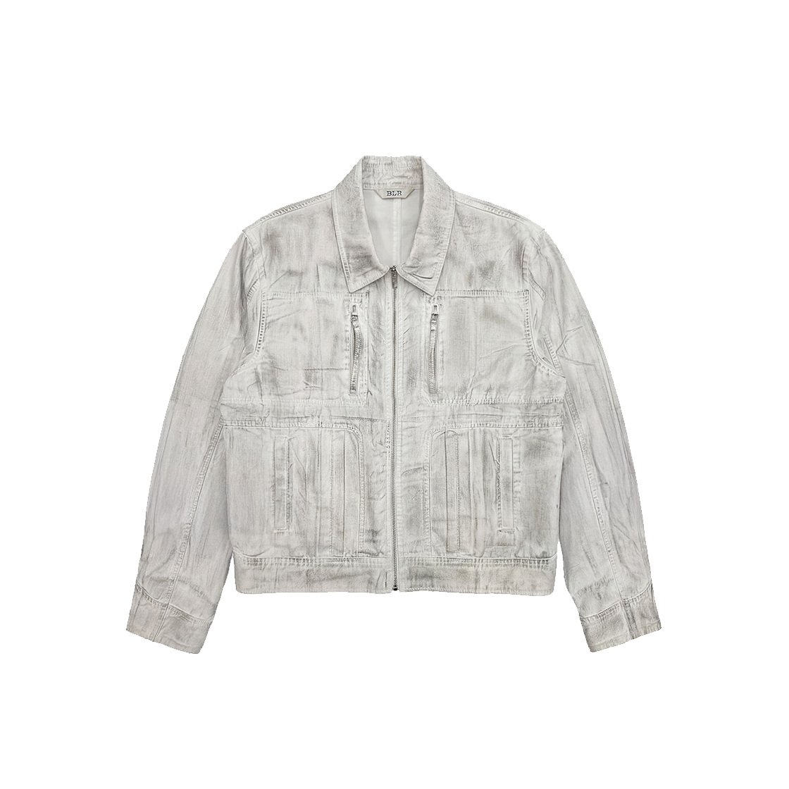 비엘알 앵커드 풀러 유틸리티 재킷 화이트(BLR Anchored Puller Utility Jacket White)