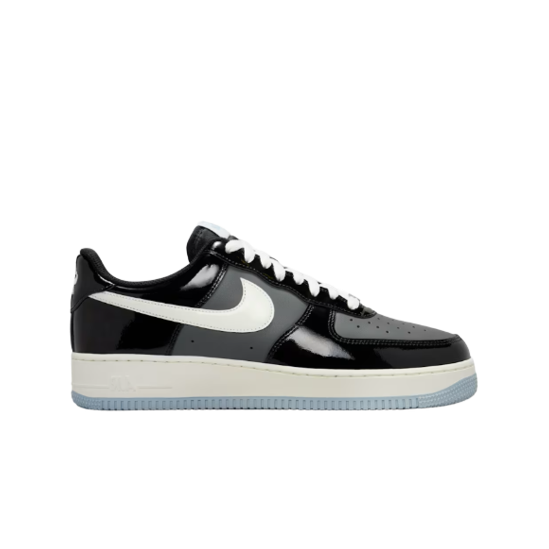 IB7676-001 Nike Air Force 1 '07 Black Armory Blue